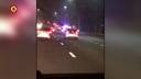 Man filmt hoe vier politieauto's taxi achtervolgen na mogelijke ontvoering op A59