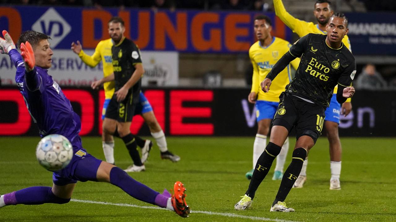 RKC Waalwijk-doelman Mark Spenkelink keepte uitstekend. (Foto: Joris Verwijst/Orange Pictures)