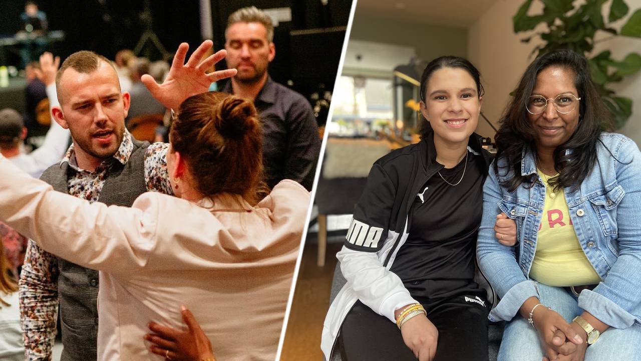 Tom de Wal / Elinde en haar moeder Indra (Foto: Facebook Frontrunners Ministries / Omroep Brabant).