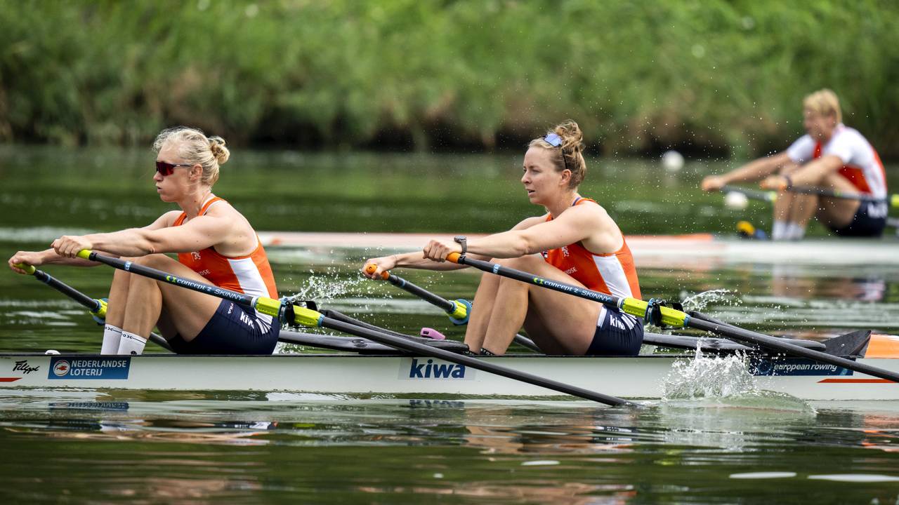 Lisa Scheenaard roeide eerder dit jaar met Nika Vos. (Foto: ANP, Sander Koning)