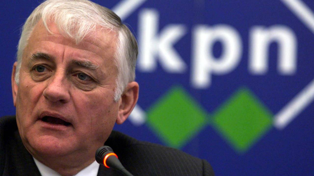 Wim Dik als directeur van KPN in 1999 (foto: Marco Okhuizen/ANP).