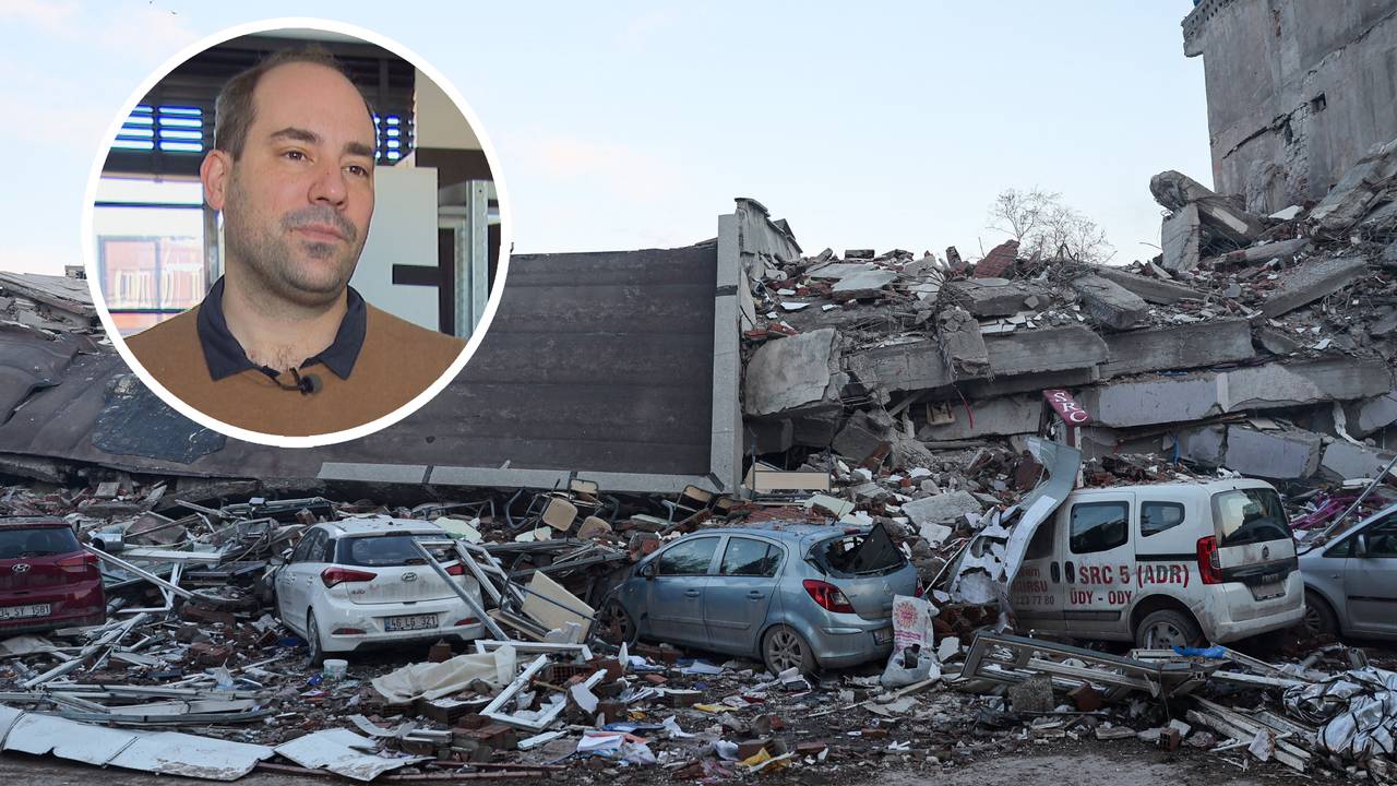 Kenny Meesters zoekt mee naar informatie voor hulpverleners in Turkije (foto: ANP).