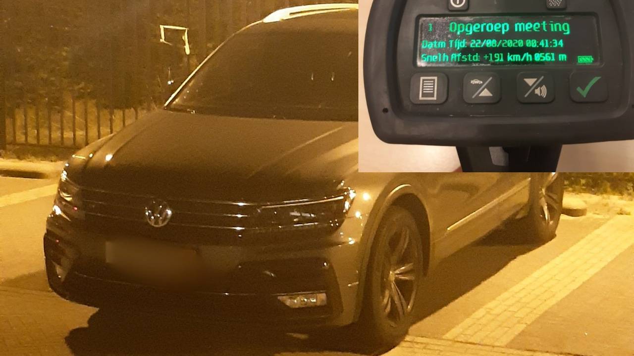 De bestuurder moest zijn auto inleveren (foto: Twitter Team Verkeer Zeeland-West-Brabant).