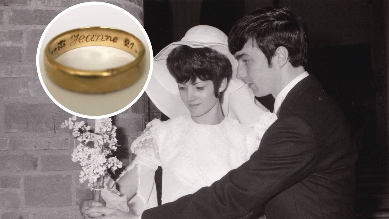 De trouwring van Marius is na ruim vijftig jaar terecht (foto: Marius van Boekel).