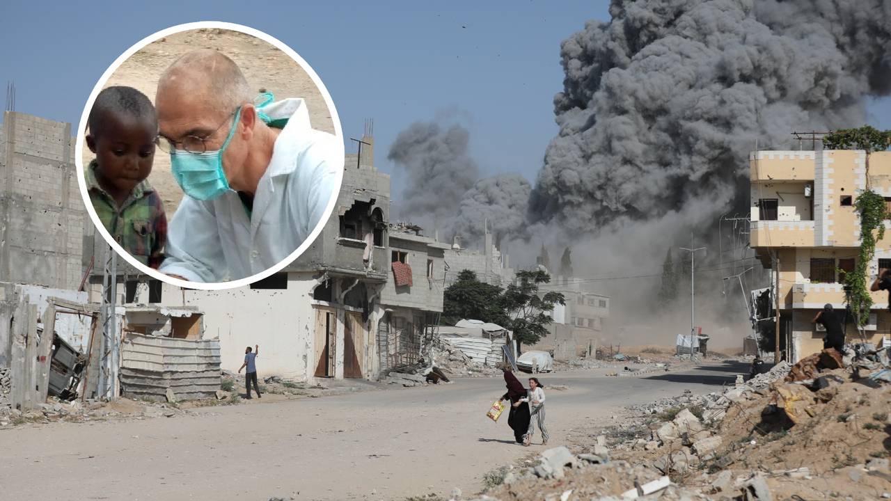 Humanitaire arts Ron van Doorn aan het werk in Congo (foto: ANP/privéfoto Ron).