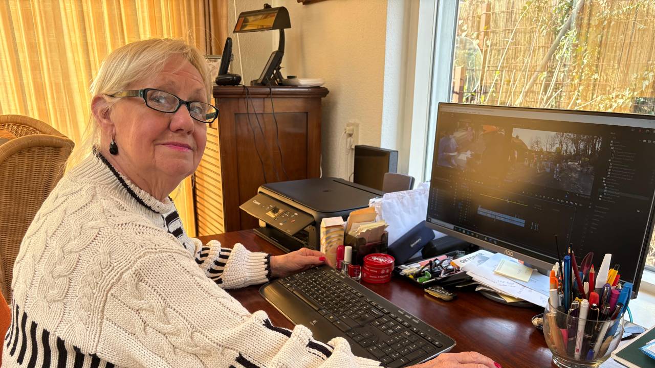 Gonny leerde zichzelf monteren en doet dat nog altijd graag (foto: Pieter Soethout)