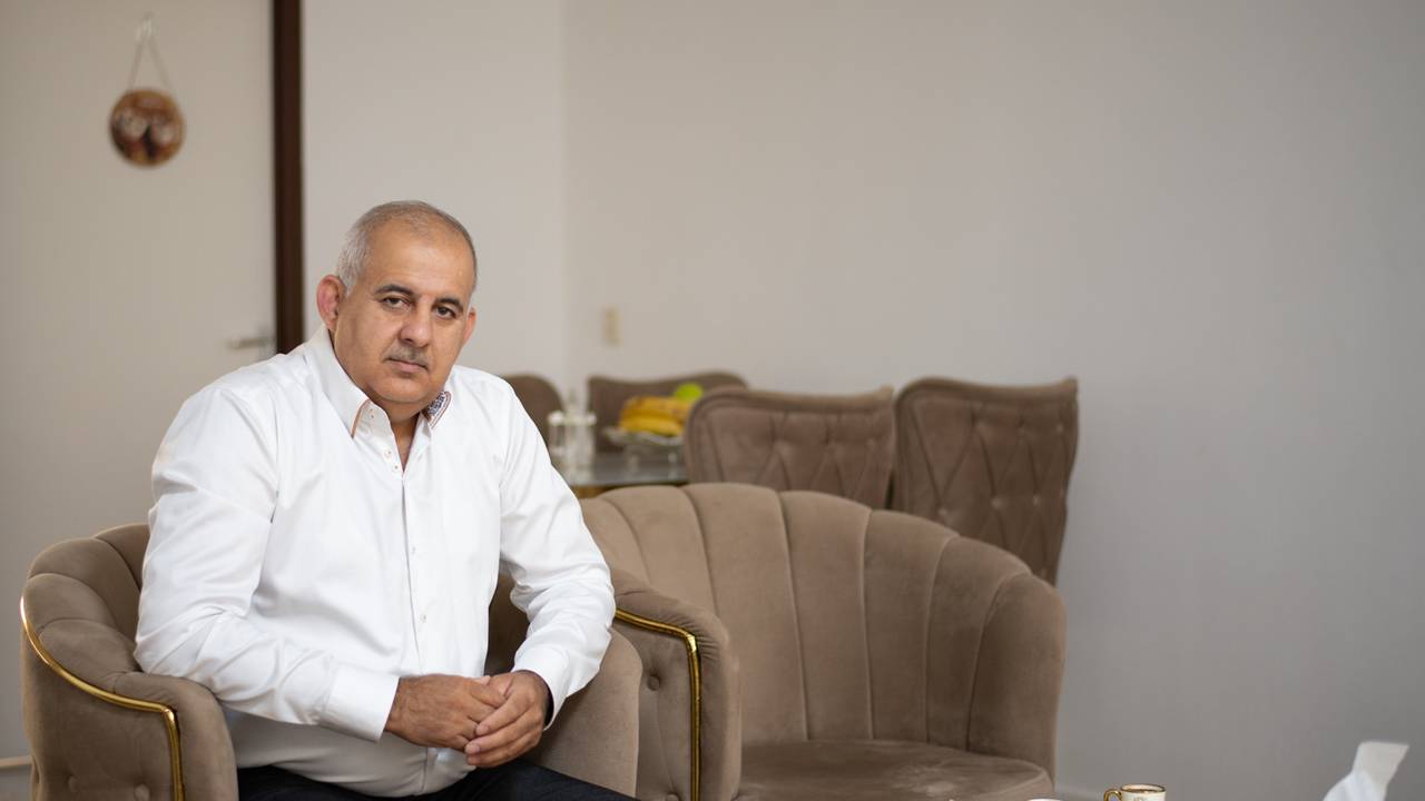 Jamal komt uit Syrië en vluchtte uit Turkije (foto: Evelien IJpelaar)