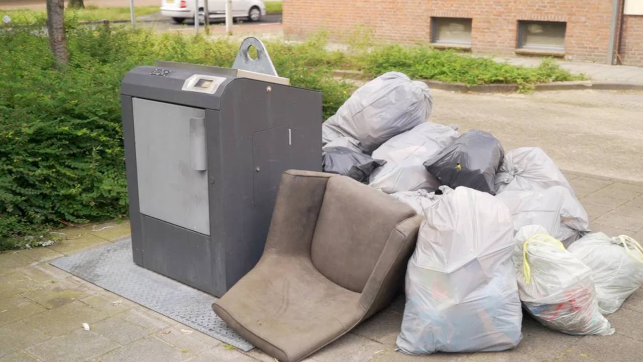 Een te vaak voorkomende beeld in Oss (foto: Dtv Nieuws).