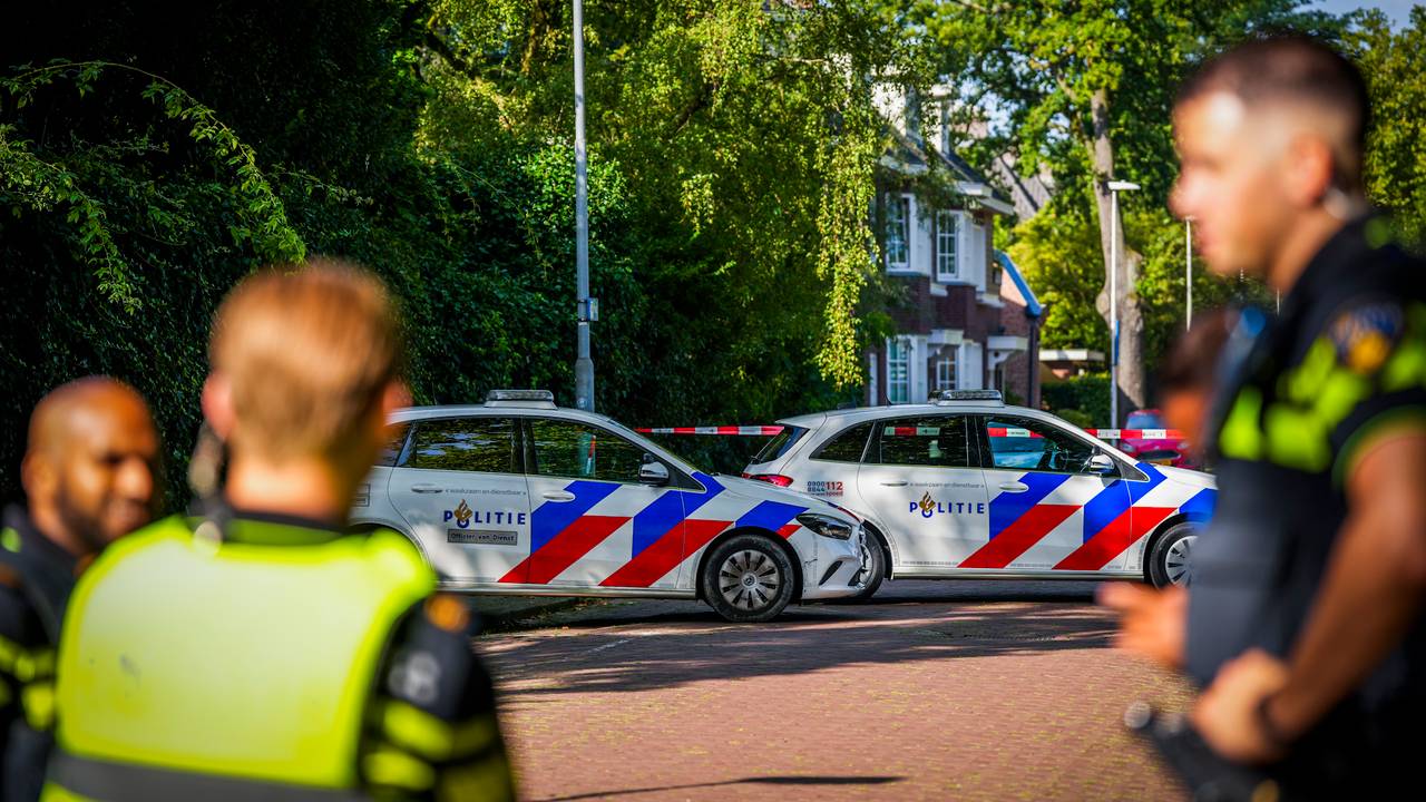 Na onderzoek blijkt de man in de bestelbus een natuurlijke dood te zijn gestorven (foto: SQ Vision).