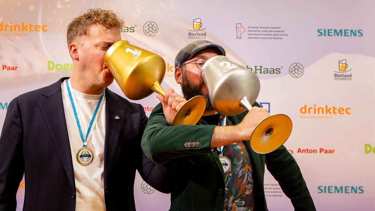 Léon Rodenburg en Dennis Kort (foto: World Cup Beersommeliers).