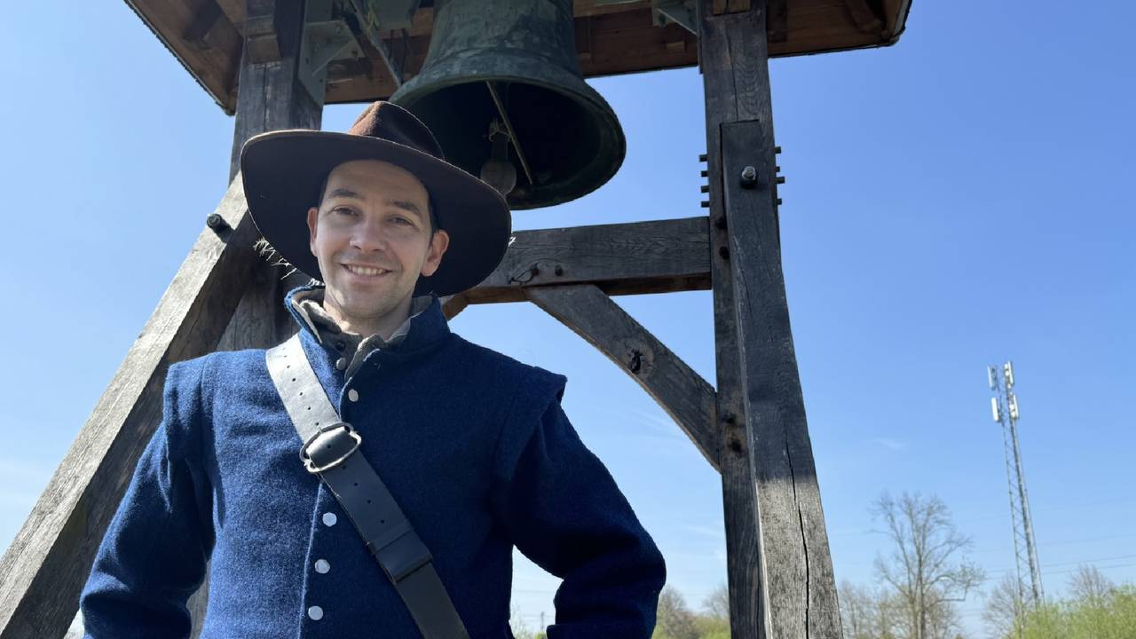 Simon Corstjens is één van de ruim 250 deelnemers aan het re-enactment evenement 'Geertruydenberg 1625'