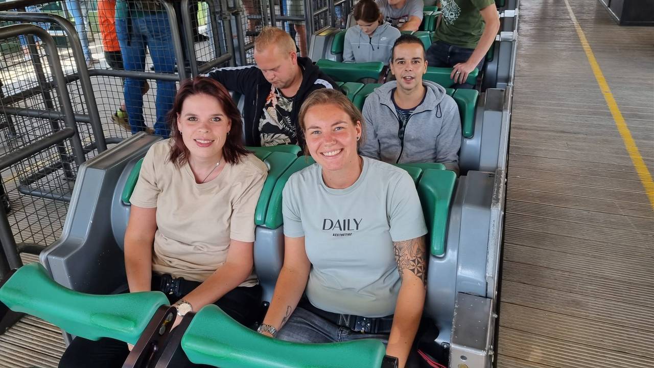 Iris en haar vriendin (foto: Iris Lub).