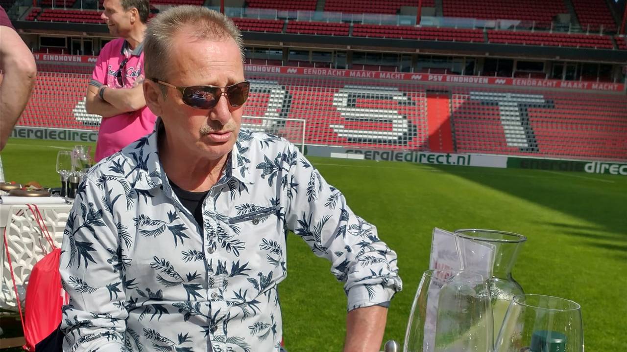 Harrie op de middenstip bij PSV (foto: privé).