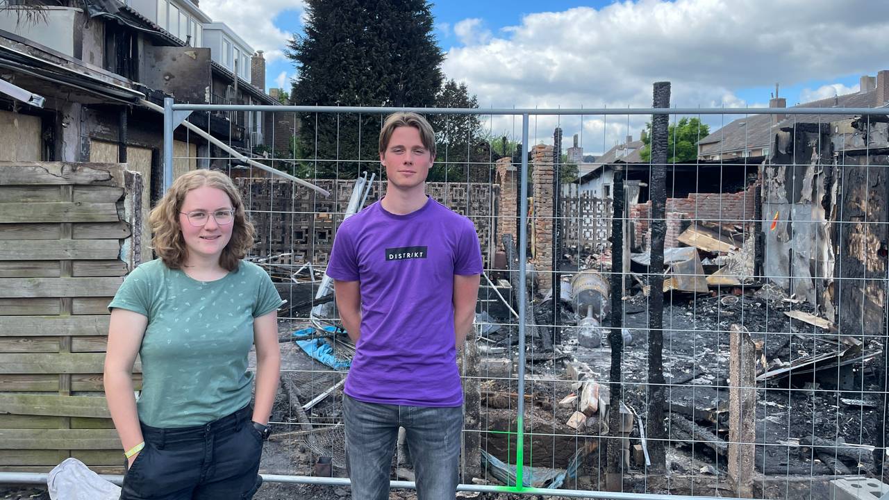 Tom en Veerle van het studentenhuis.