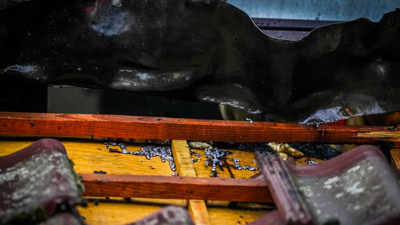 De schade van dichtbij (foto: SQ Vision Mediaprodukties).