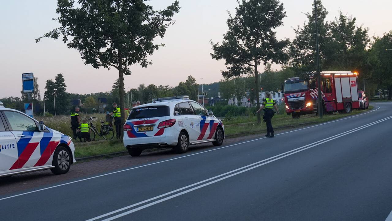 Vanwege de vondst van de dode werd de Oranjelaan afgezet (foto: Harrie Grijseels/SQ Vision).