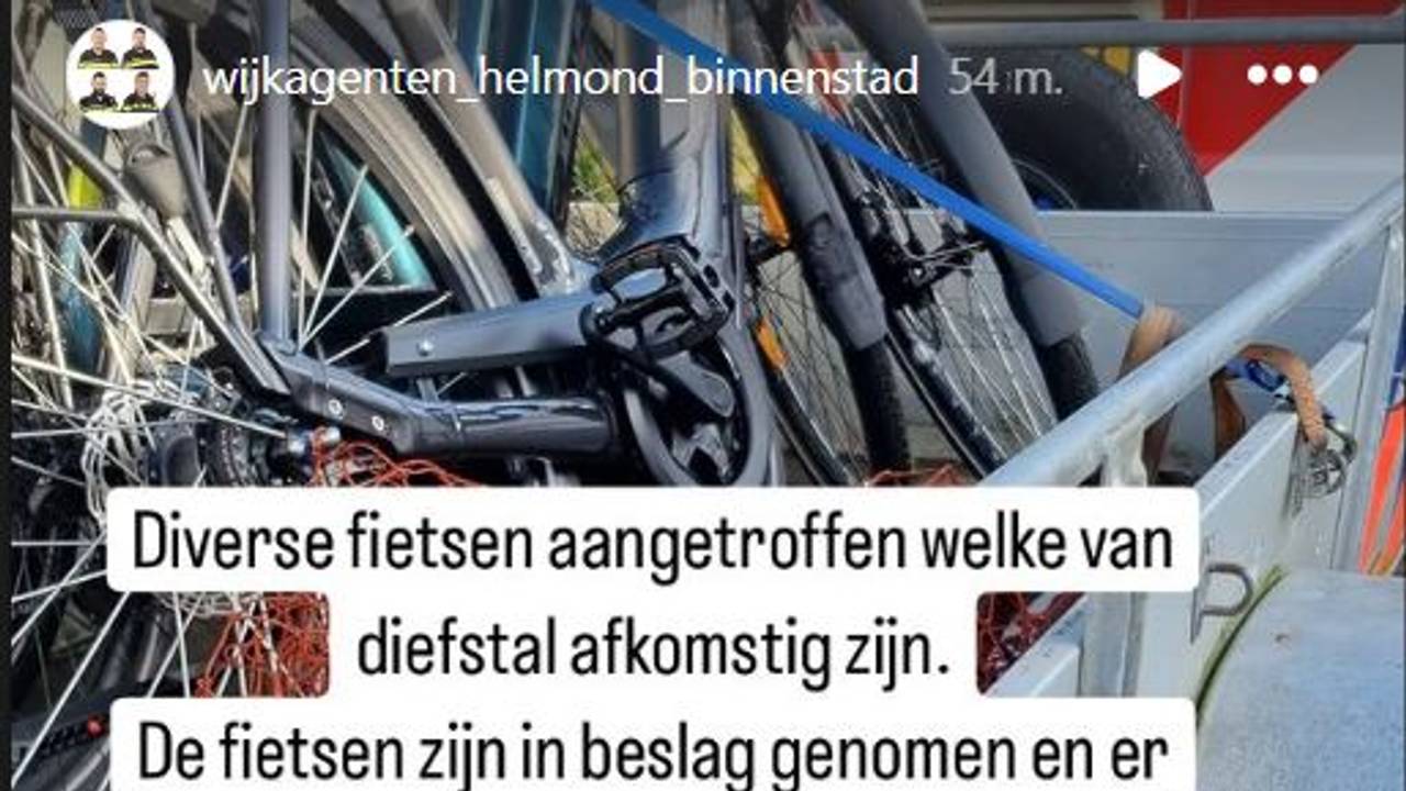 Foto: Instagram wijkagenten Helmond-binnenstad