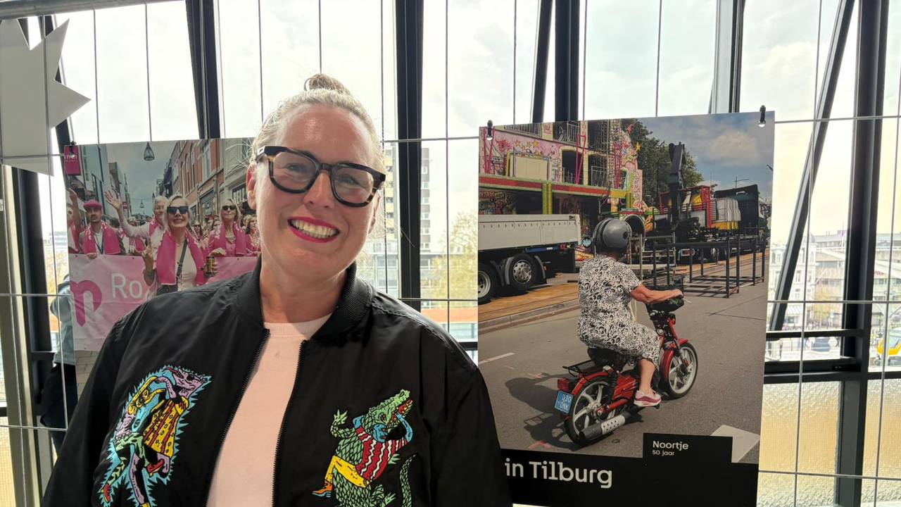 Noortje wordt helemaal blij van deze foto van de Tilburgse Kermis (foto: Pieter Soethout).