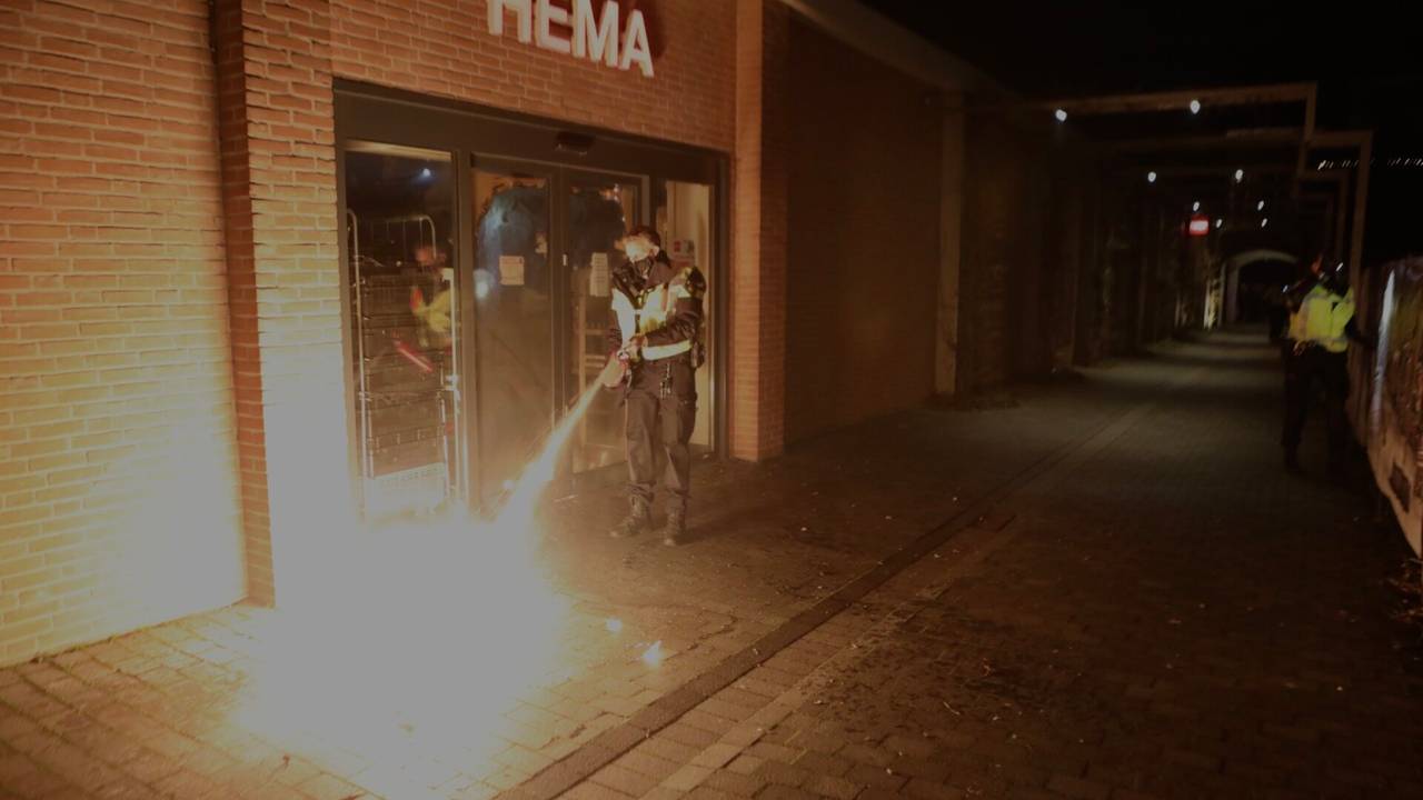 Brand in HEMA in Schijndel (foto: SQ Vision)