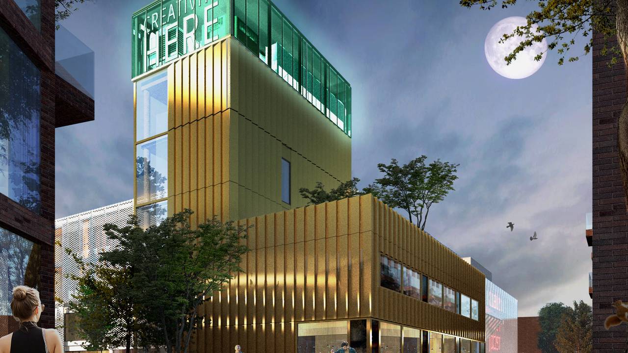 Zo ziet de oude postsorteerhal op het EKP-terrein er straks uit