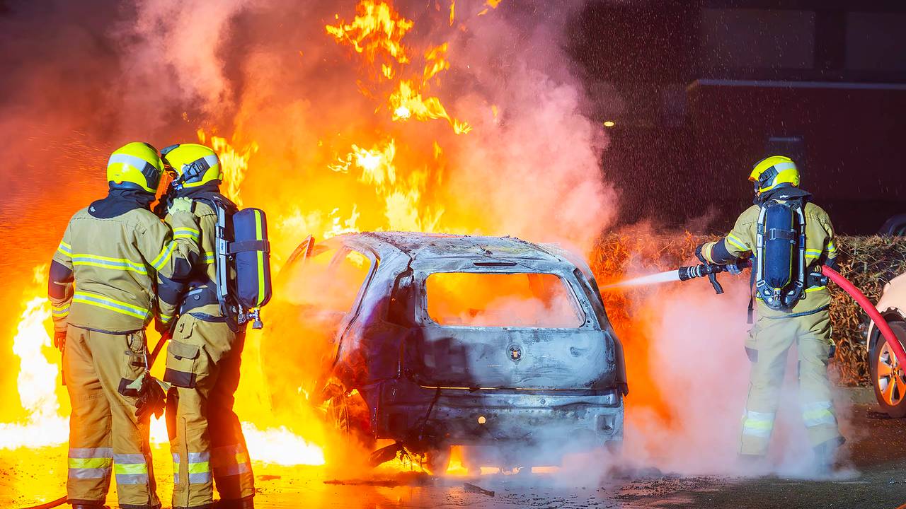 De brandweer in actie (foto: Gabor Heeres/SQ Vision).