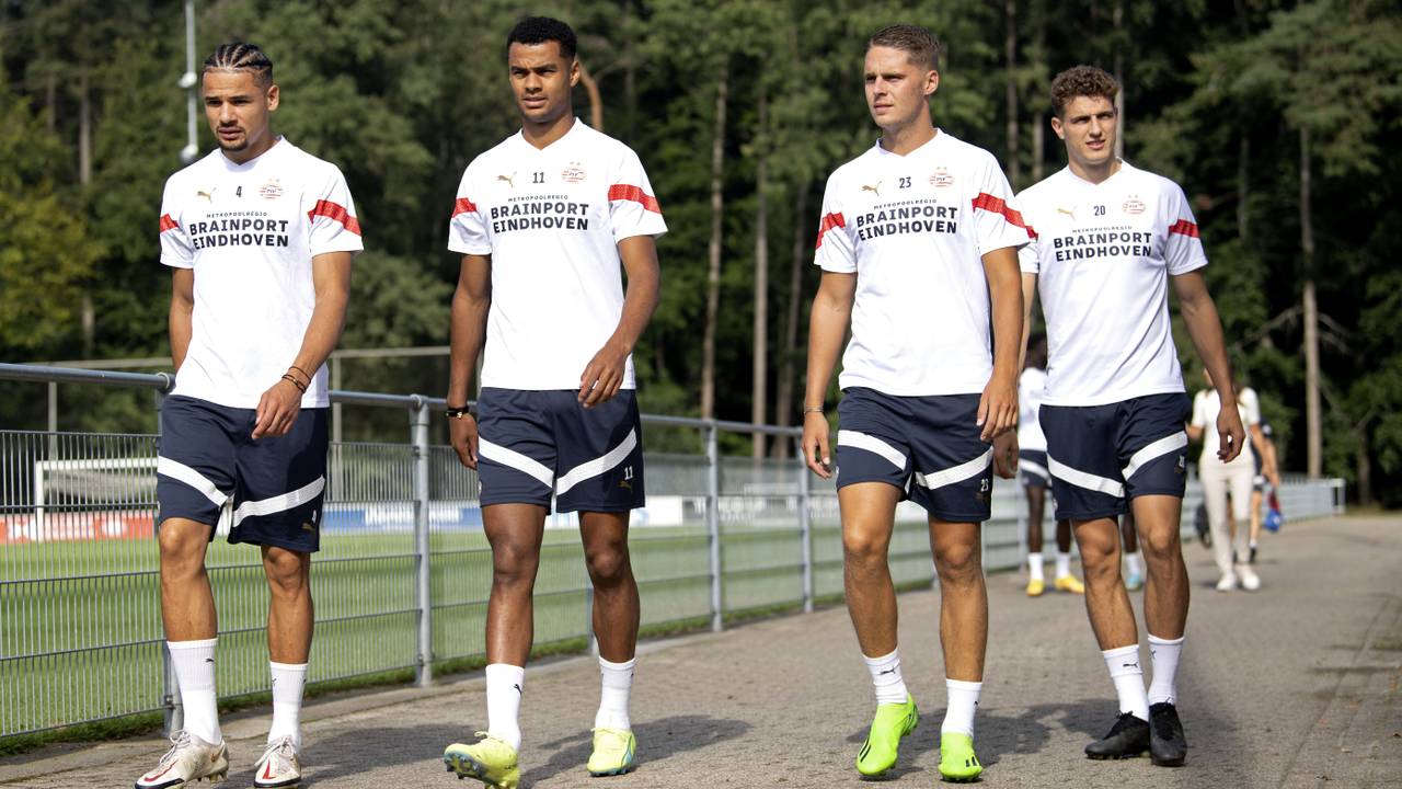 Obispo, Gakpo en Veerman (Foto: ANP)