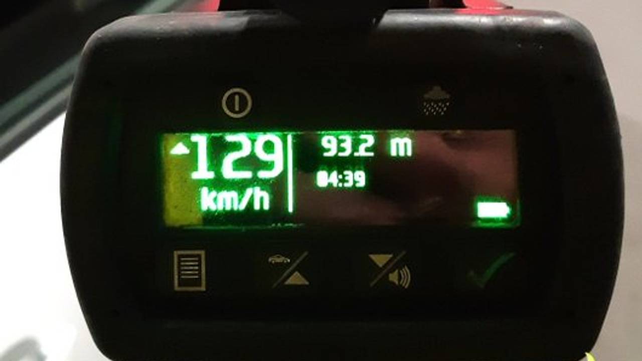 Zo hard reed de inwoner van Werkendam (foto: politie).