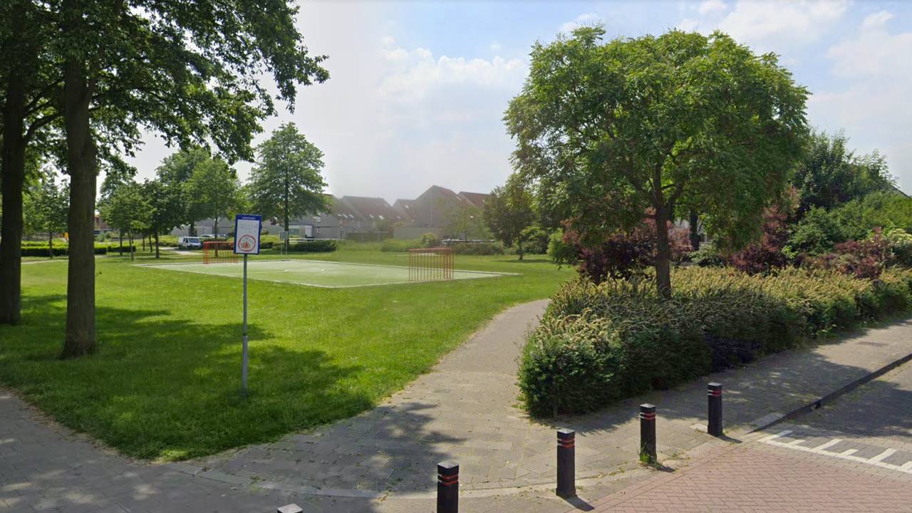 Het speelpleintje aan het Brolijnplein waar meerdere kinderen zijn lastiggevallen (foto: Google Maps).