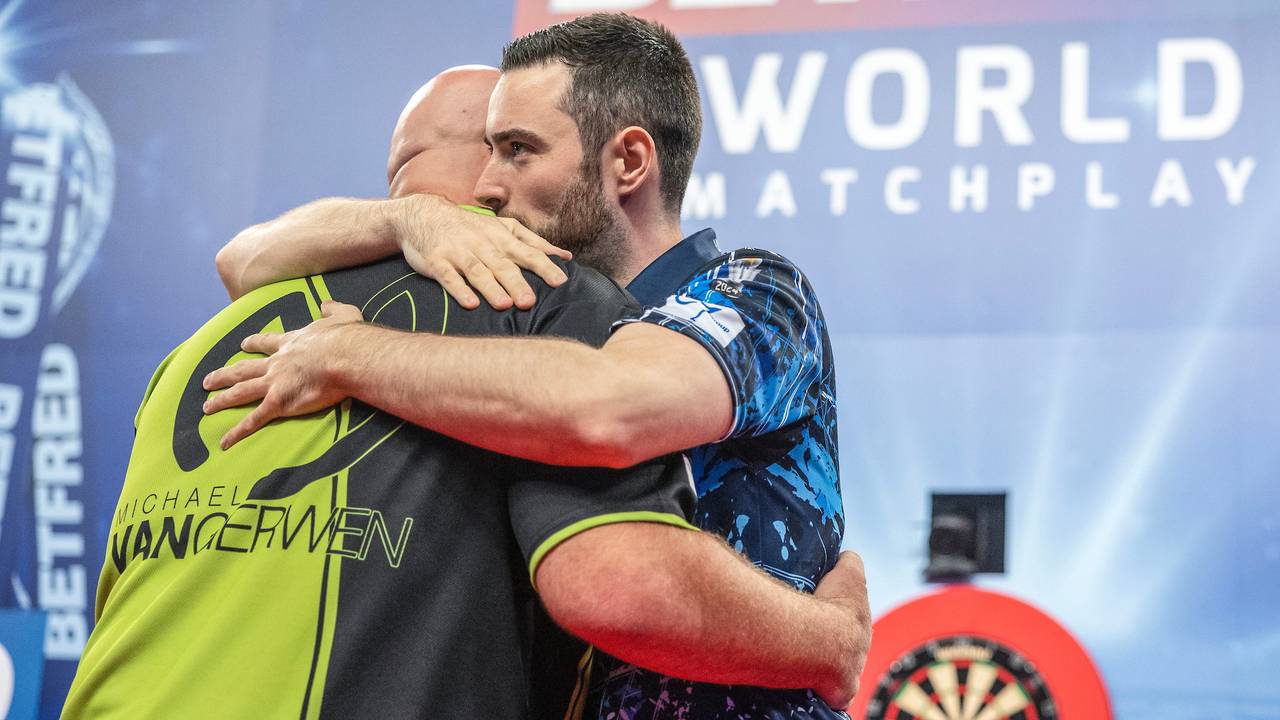 Michael van Gerwen moest zijn meerdere erkennen in Luke Humphries (foto: PDC).