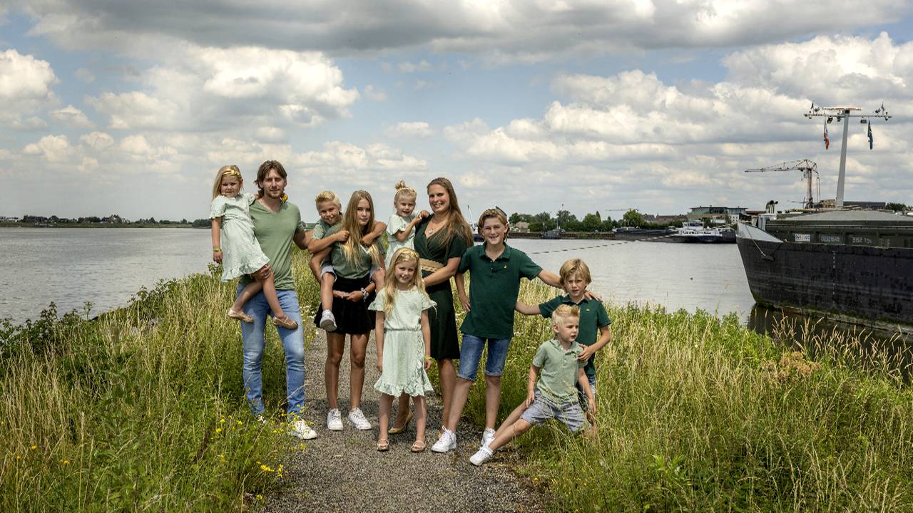 Familie Zeldenrust uit Een Huis Vol. KRO-NCRV (Foto: Stijn Ghijsen)