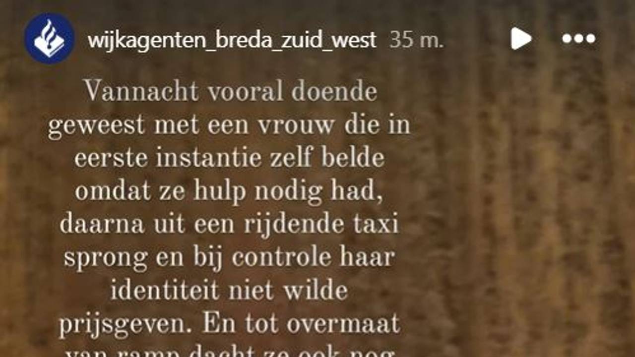 Foto: Instagram wijkagenten Breda Zuidwest