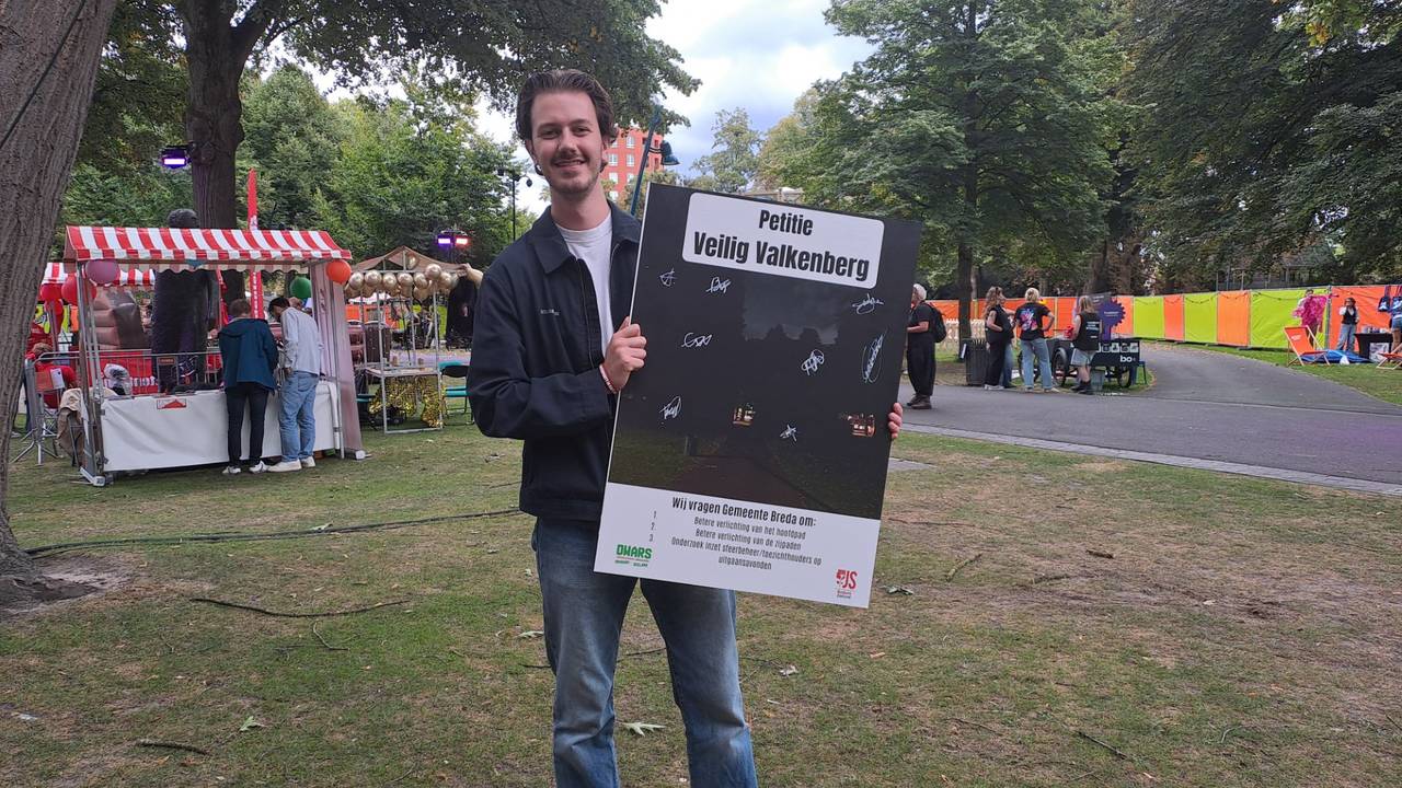 Luc Goos vraagt aandacht voor de petitie.