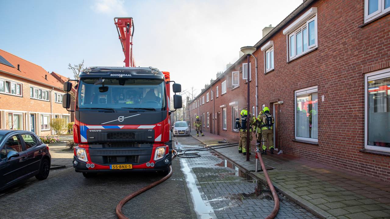 Woningbrand in Oud Gastel (foto: Christian Traets/SQ Vision).