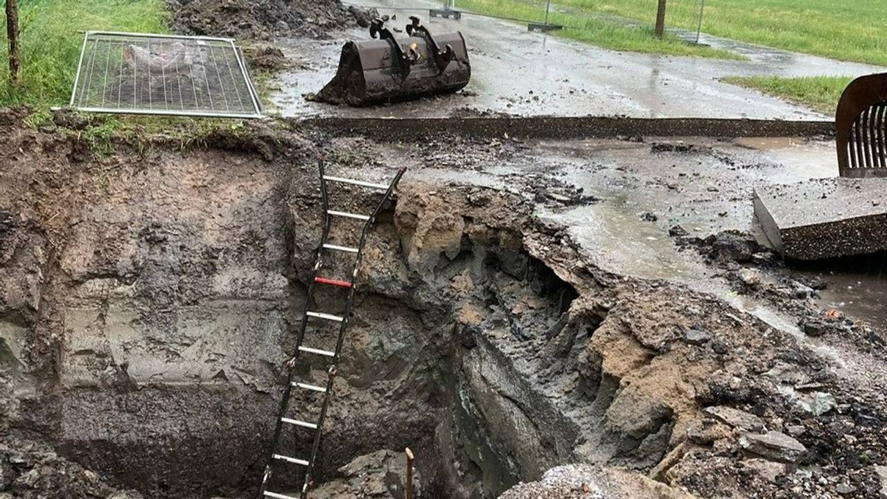 Een beeld van de werkzaamheden (foto: gemeente Altena).