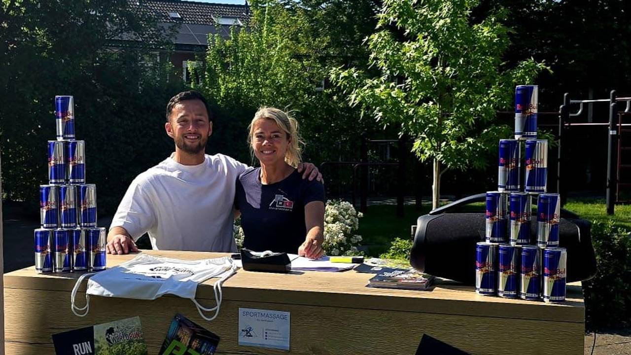 Teamcaptains Jorvin Tonnet en Sandra Laros.