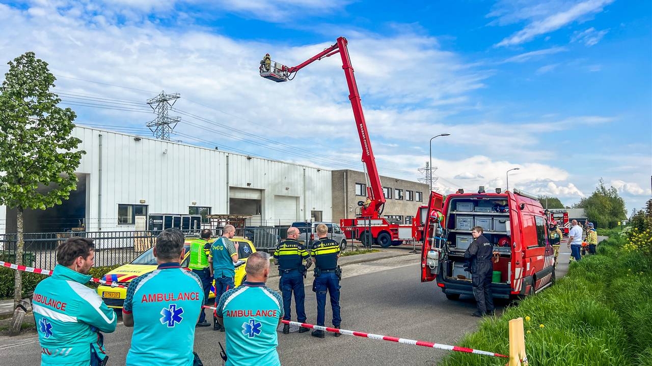Ongeluk in drugslab veroorzaakt brand in bedrijfspand in Eindhoven.