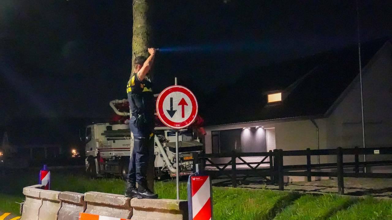 De gezochte man werd dinsdagnacht niet gevonden.