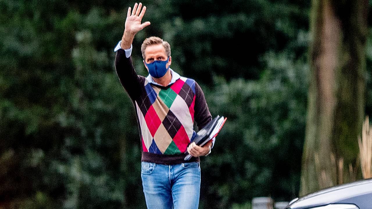 Minister Hugo de Jonge bij een eerder Catshuisberaad (foto: ANP 2020/Robin Utrecht).