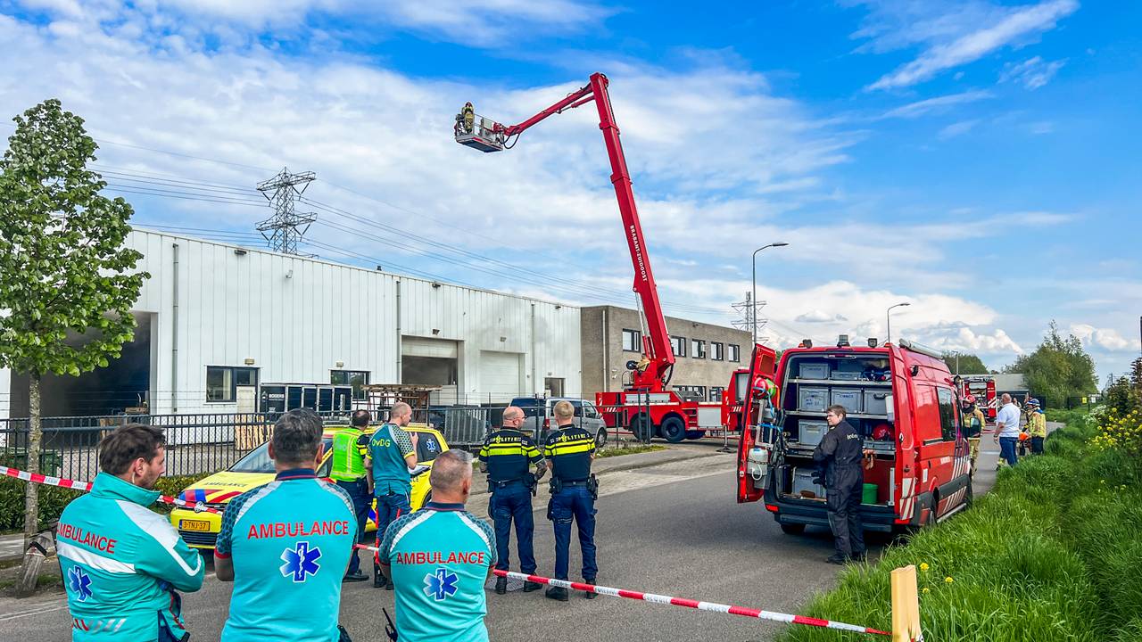 Brand in bedrijfsverzamelgebouw (foto: SQ Vision).