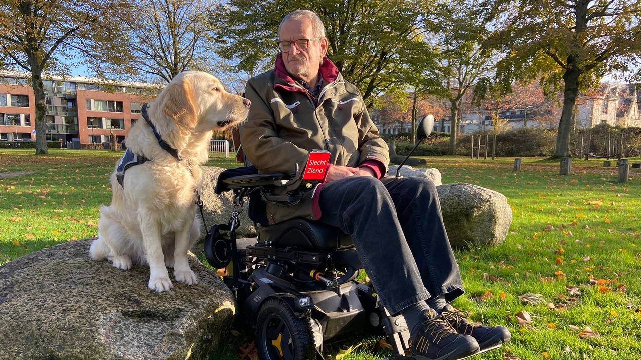 Ben en zijn hulphond (privéfoto).