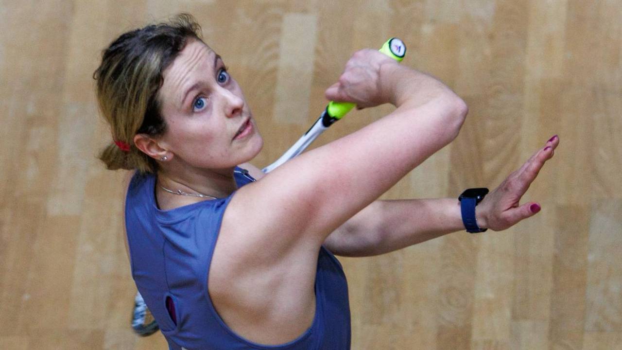 Tessa ter Sluis is een professioneel squashspeelster (foto: Thijs Ronhaar).