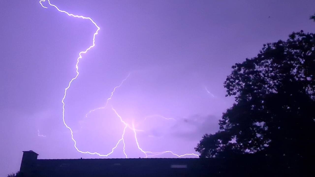 Onweer in Sint-Michielsgestel (archieffoto).
