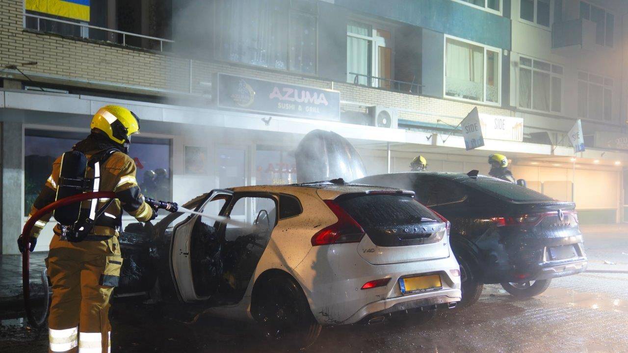 De twee getroffen wagens (foto: Bart Meesters/Meesters Multi Media/SQ Vision).