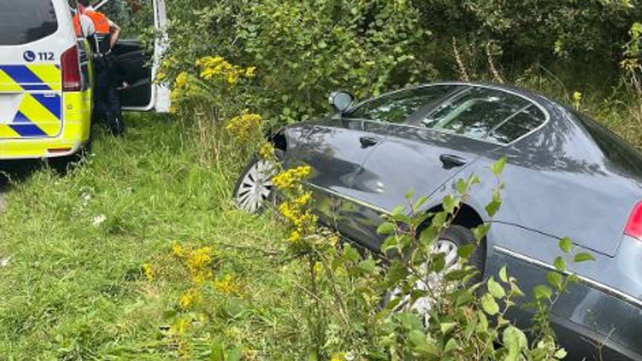 De auto was betrokken bij drie winkeldiefstallen in België (foto: Politie Eersel de Kempen).
