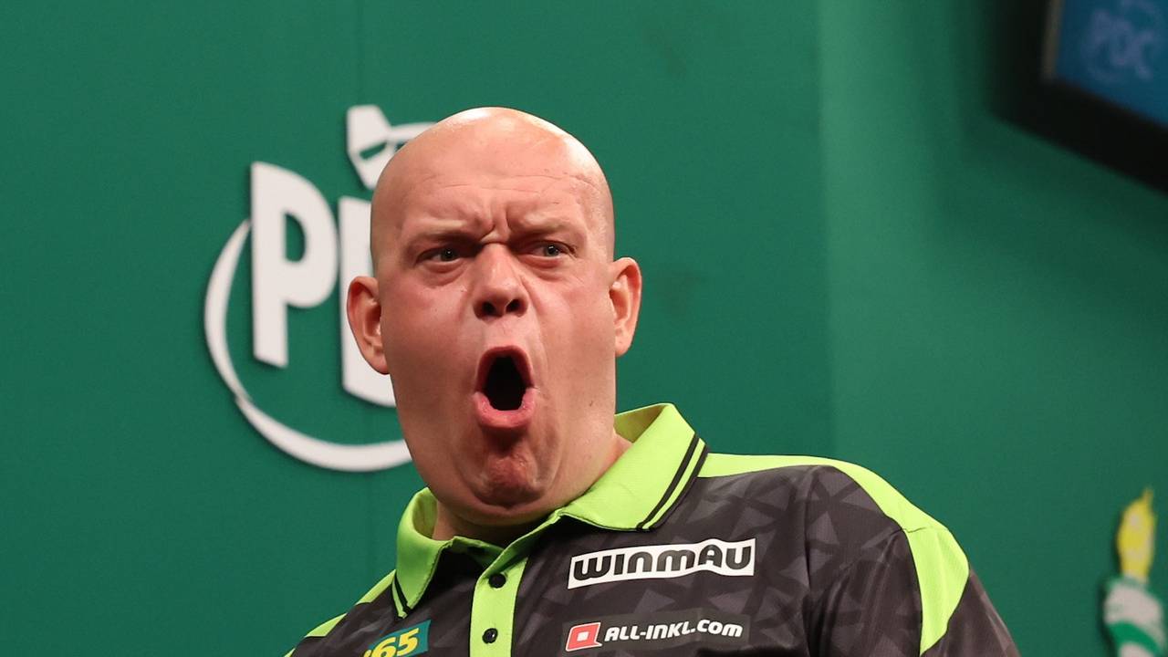 Michael van Gerwen klopte in de eerste ronde nog Leonard Gates (foto: Matt Heasley/PDC).