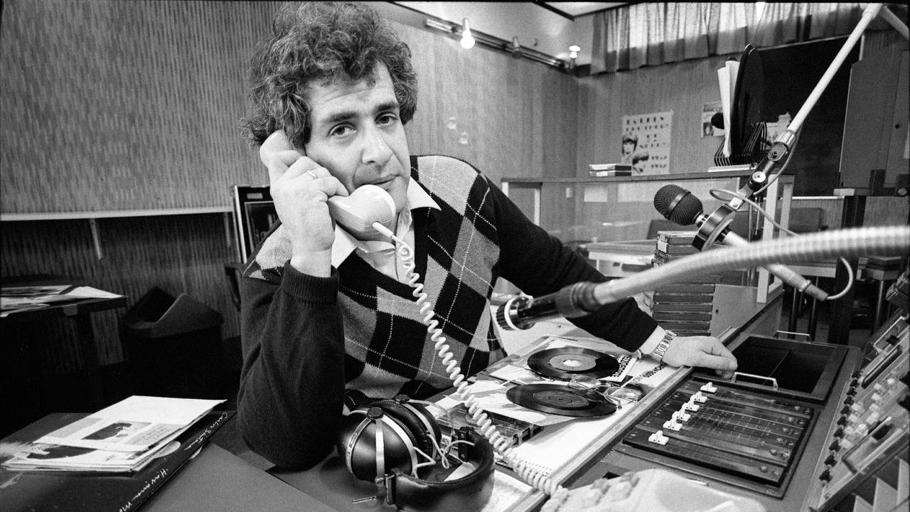 Frits Spits presenteerde de Avondspits in 1983 (foto: ANP).