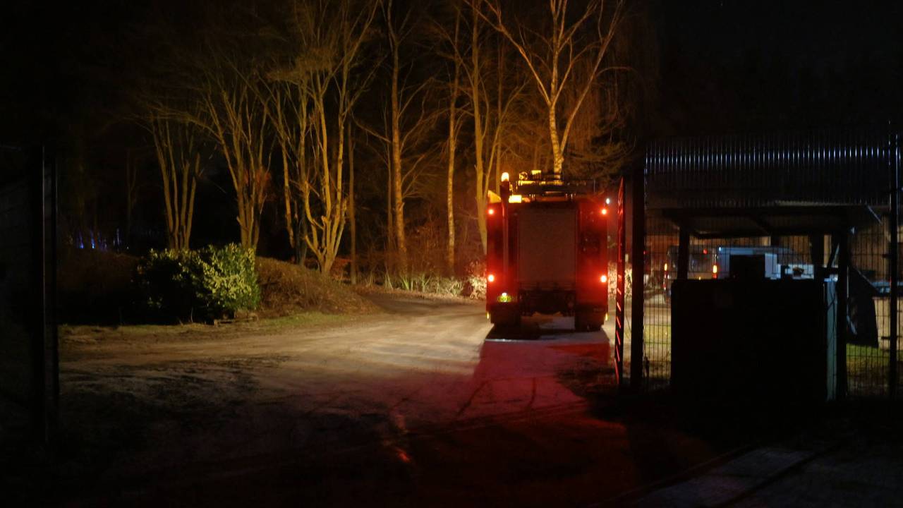De brandweer in ZooParc (foto: Persbureau Heitink).