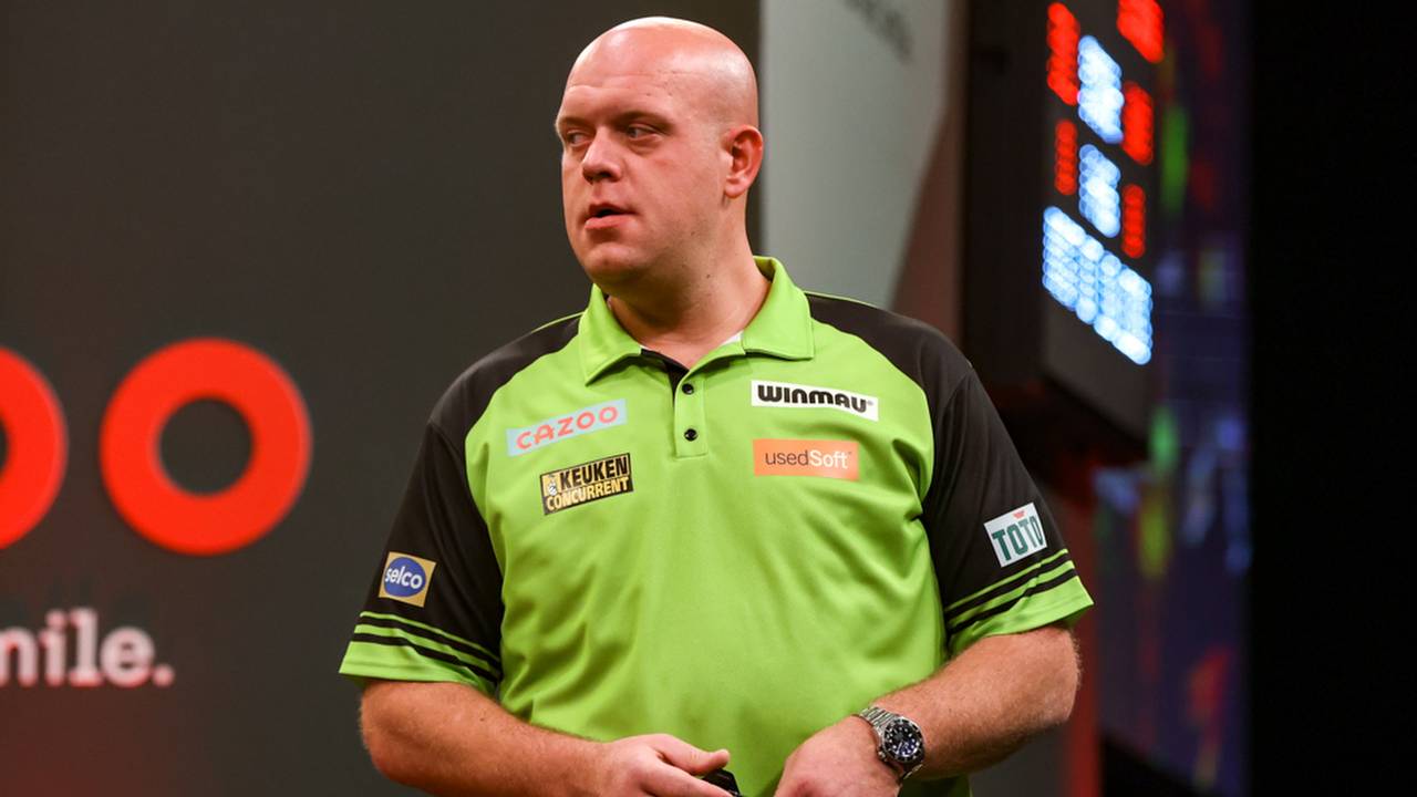 Michael Van Gerwen tijdens The Masters (Foto: OrangePictures).