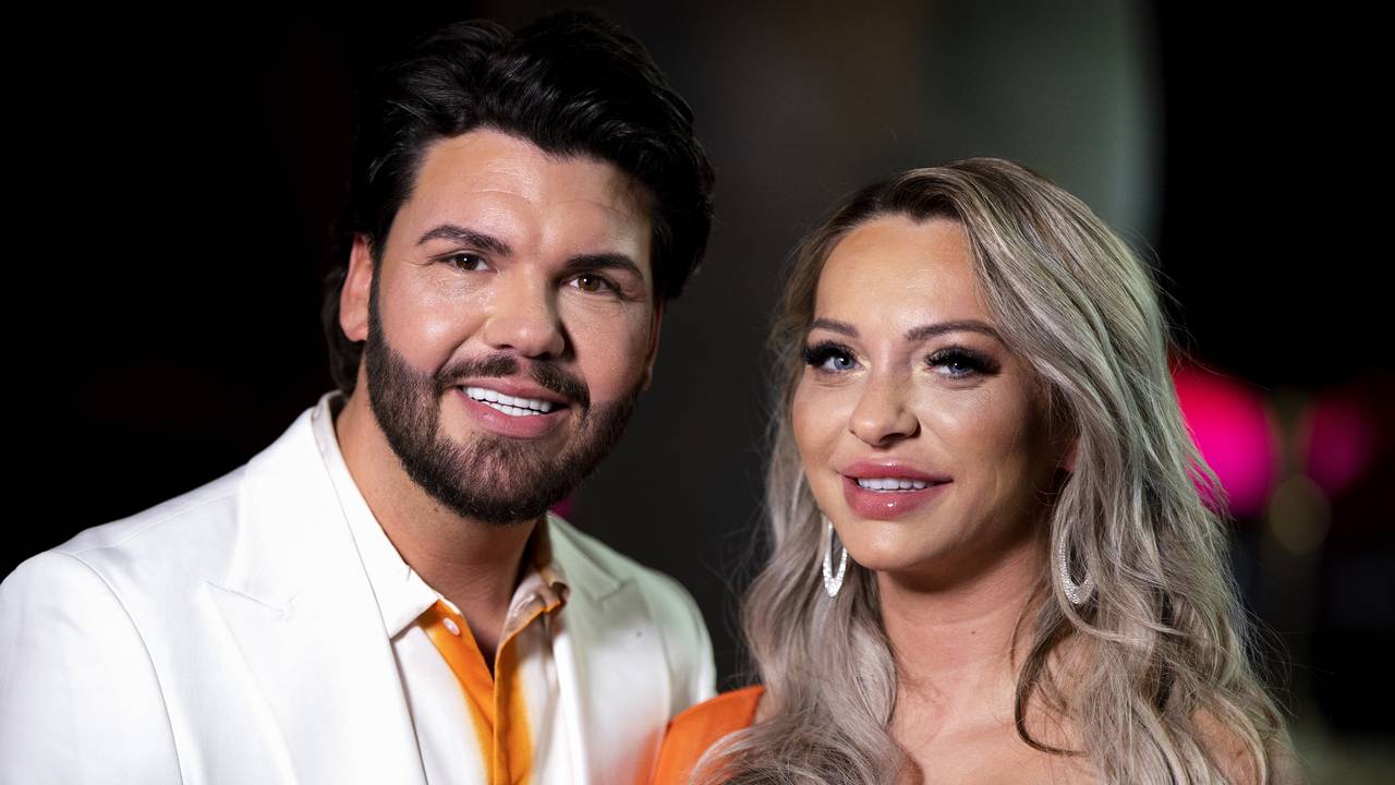 Roy Donders en zijn vriendin Michelle (Foto: ANP).