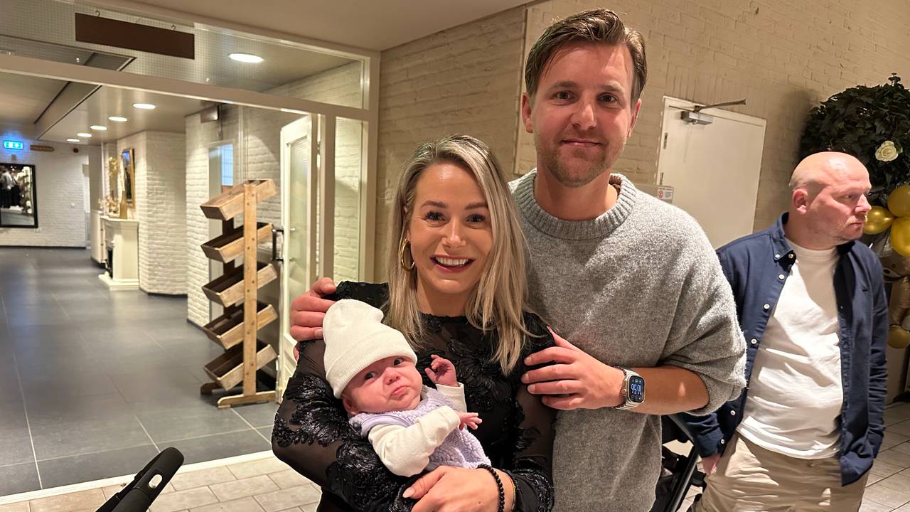 Ook Els en Wouter kregen de ooievaar op bezoek en kregen baby Nora.